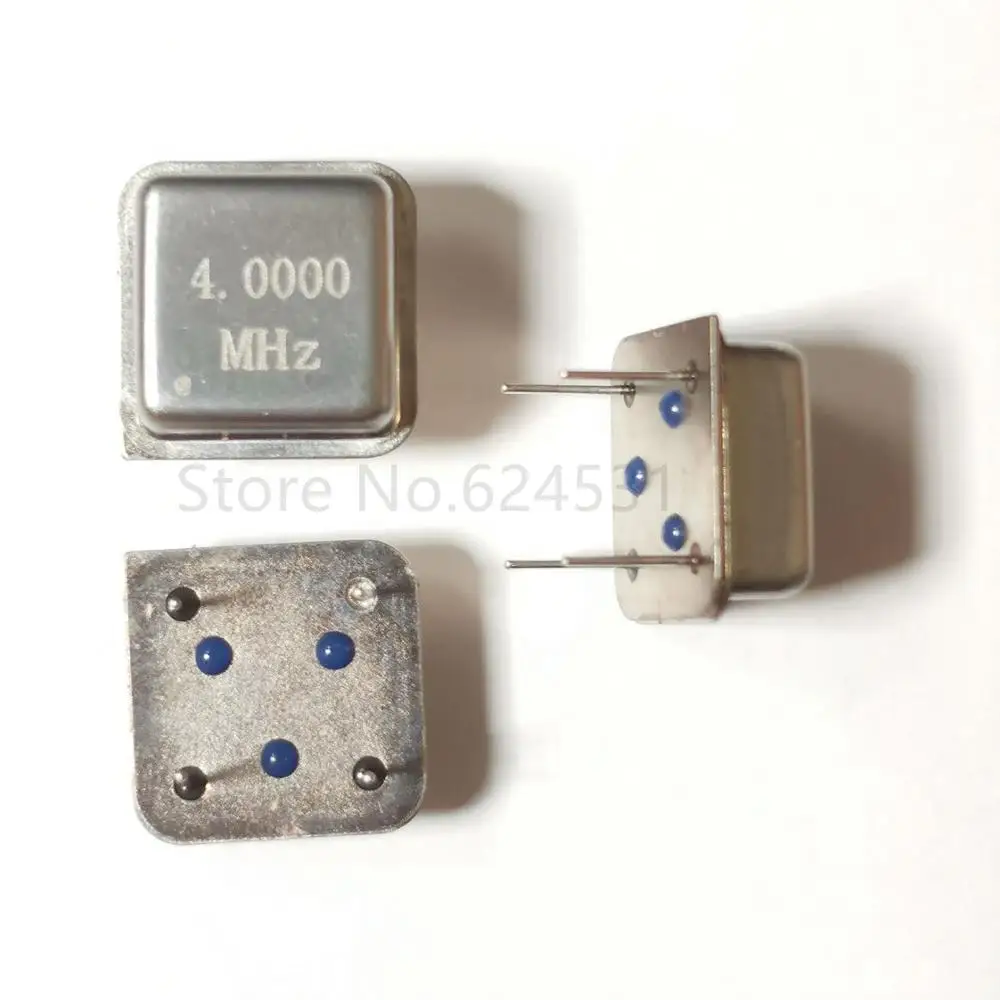 

10pcs In-line active crystal oscillator clock square half size DIP-4 OSC 4M 4.000MHZ