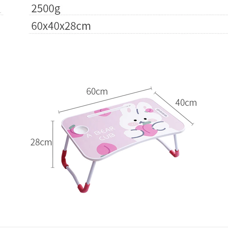 Small Table on The Bed Folding Computer Small Table In The Dormitory Girl Study Bed Desk Home Office Folding Computer Desk