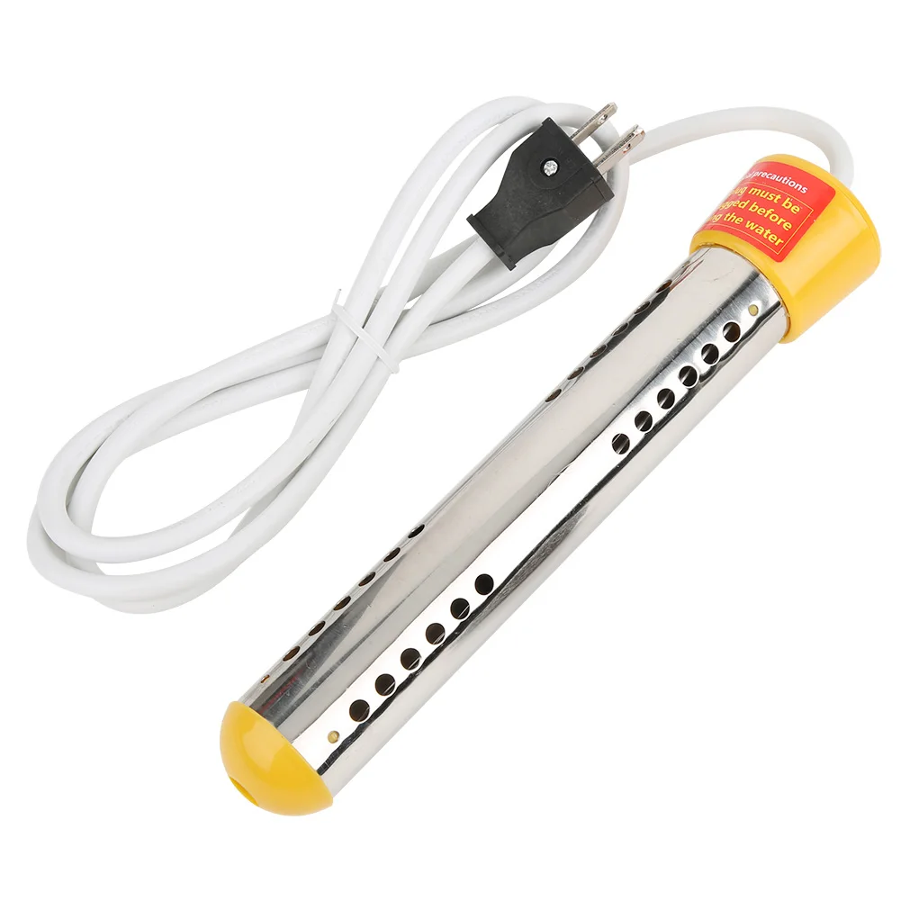 US Plug 110V Household 1500W Immersion Electric Water Heater Heating Rod 1.5m Cable Immersion Water Boiler