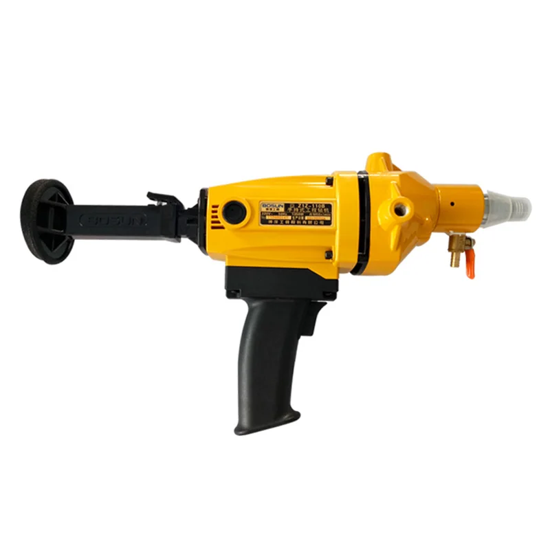 220V 1650W 110mm Diamond Core Drilling Machine Handheld Diamond Core Drill Rig Variable Speed Wet Dry Drill Rig Concrete