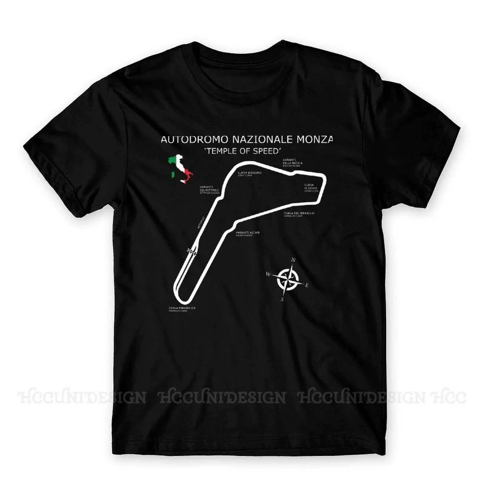 Nazionale Monza Print Cotton T-Shirt Camiseta Hombre Ayrton Senna Men Fashion Streetwear Adult Shirt