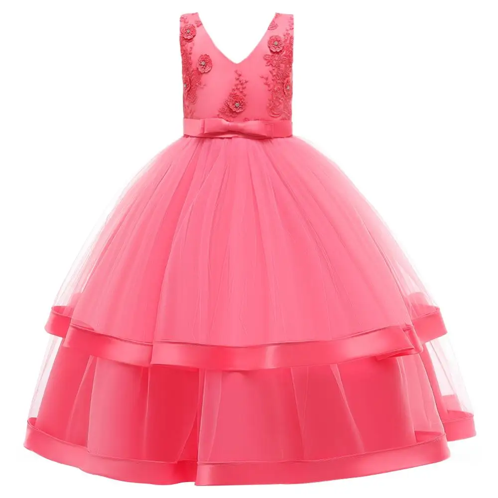 Hetiso Bridesmaid Kids Dresses Christmas Girls Dress For Girls Cloths Evening Elegant Party Gown Tutu Princess Dress 3-11 Year