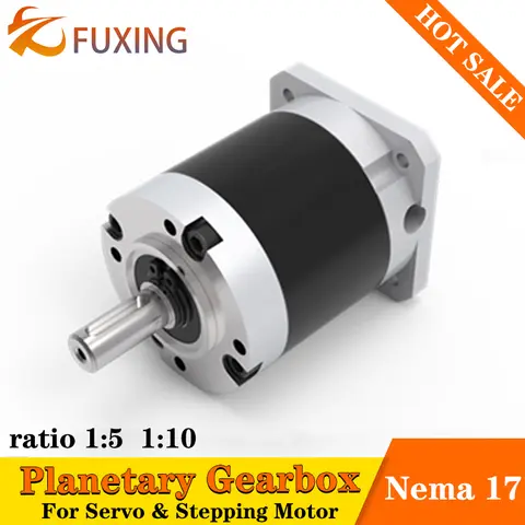 Planetary geared Gearbox Nema 17 Stepper Stepping Reducer Box Ratio 10:1 5:1 4:1 Geared For 3D Printer Mechanical Arm Robot