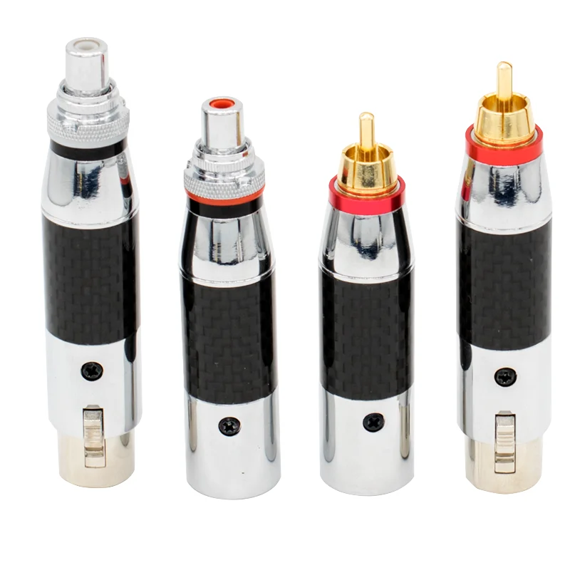 PURELINE rodowane XLR do RCA adapter RCA męski do XLR męski adapter żeński XLR do RCA kobiet męski Adapter