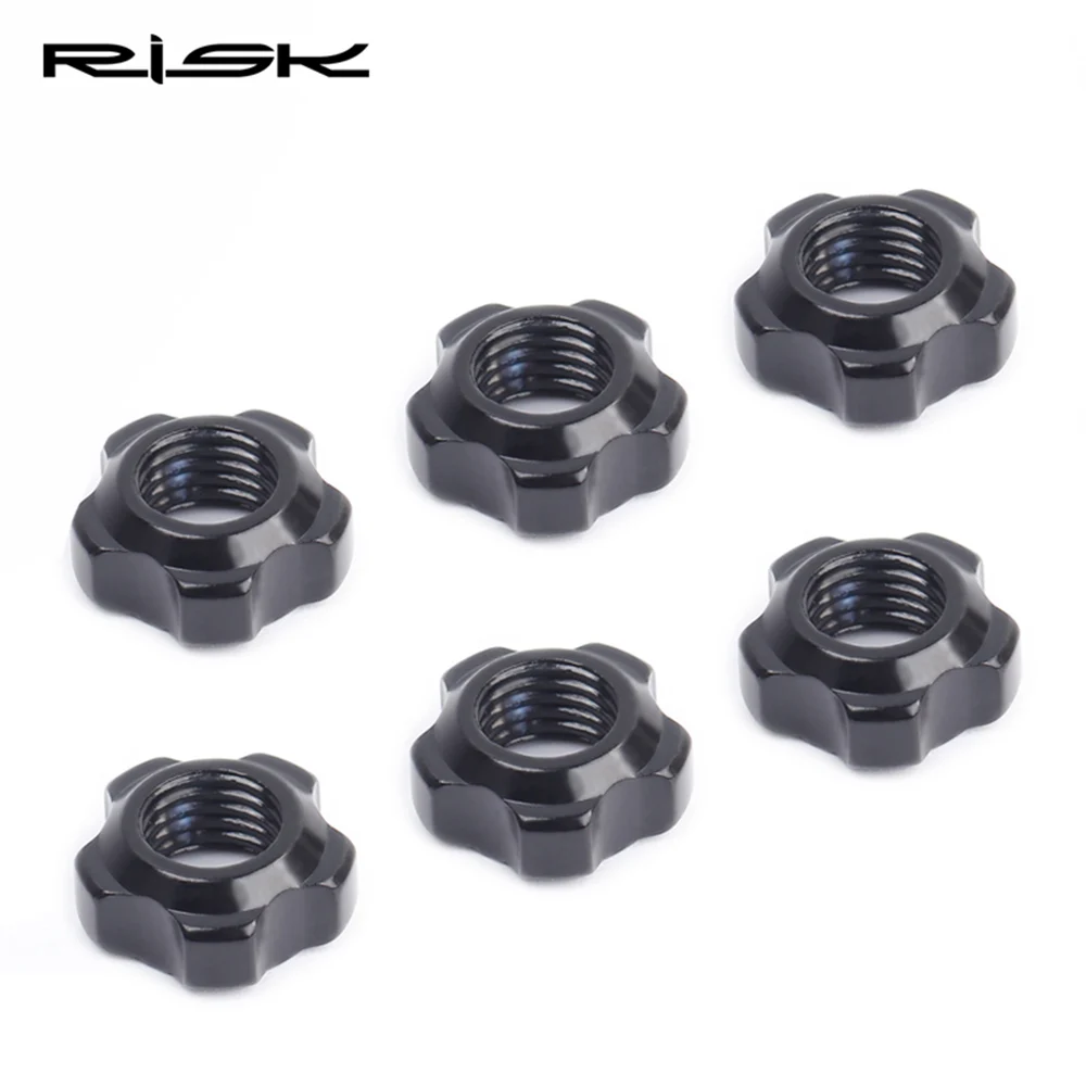 RISK 2pcs Bike Presta Valve Nut with Tool Waterproof MTB Road Bicycle Tire Valve Fixed Nut for France Valves Cycling Accessories