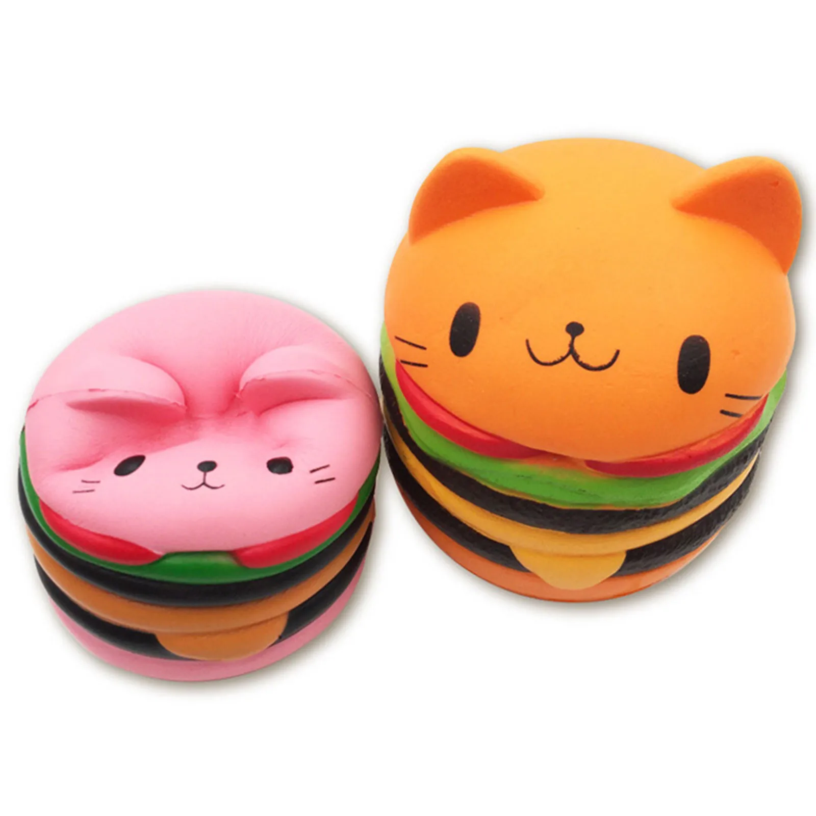 Antistress Squishy Slow Rebound Hamburger Milkshake Stress Relief Anti-stress Surprise Jokes Squish Slow Rising Burger Toy Gift