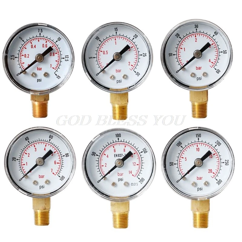 40mm Face Pressure Gauge 1/8\