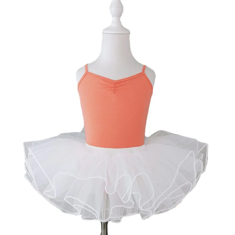 Justaucorps de Ballet en Maille pour Enfant Fille, Robe de Spectacle, Tenue de brevsur Scène