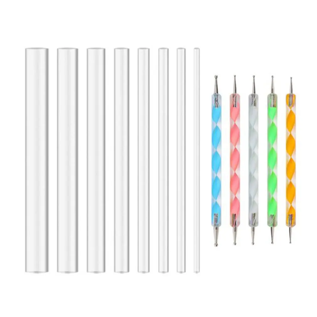 مجموعة أدوات التنقيط ماندالا ، مجموعة أقلام ، استنسل كرة ماندالا ، صينية طلاء بالحجارة ، التلوين ، الرسم ، 13 قطعة