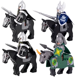 Medieval Rohan Gondor Knights lotr Figures Building Blocks The Guard Soldier With War Horse Bricks Toys for Children XMAS Gifts