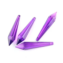 38mm/63mm/76mm 10pcs/50pcs/200pcs Colorful Crystal Glass U-drop Prism Chandelier Parts for Home Street Lighting Decoration