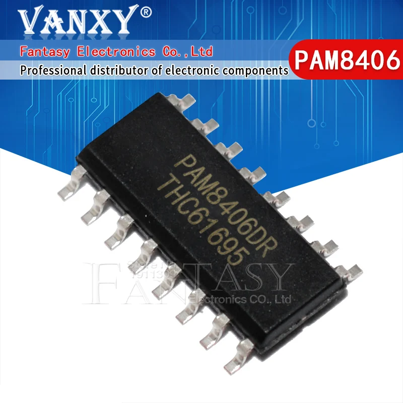 5pcs PAM8406 SOP16 PAM8406DR SOP-16 Stereo Audio Amplifier Chip Patch 