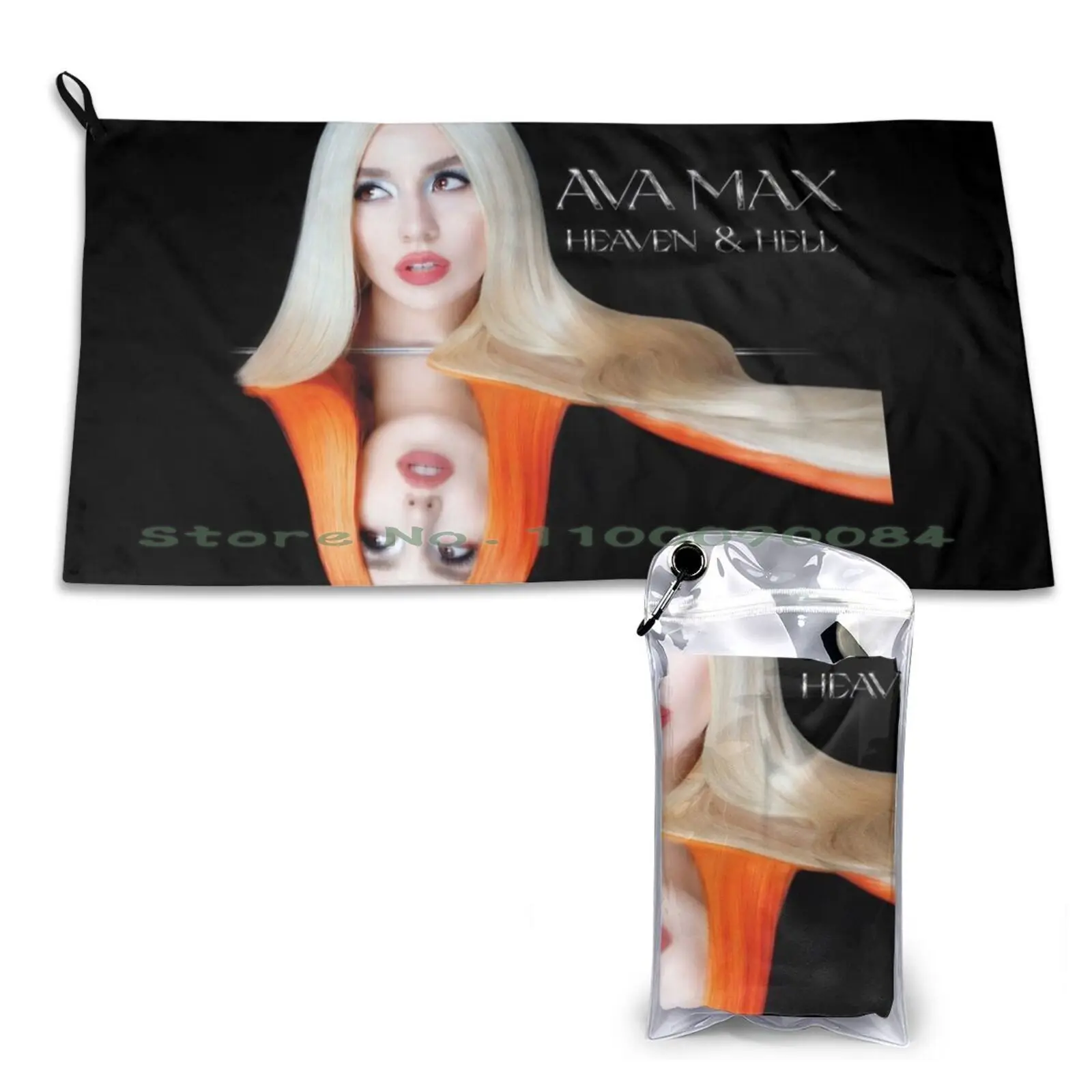 Ava Max 1 Moodem Heaven And Hell Quick Dry Towel Gym Sports Bath Portable Ava Max 1 Moodem Heaven And Hell Soft Sweat-Absorbent