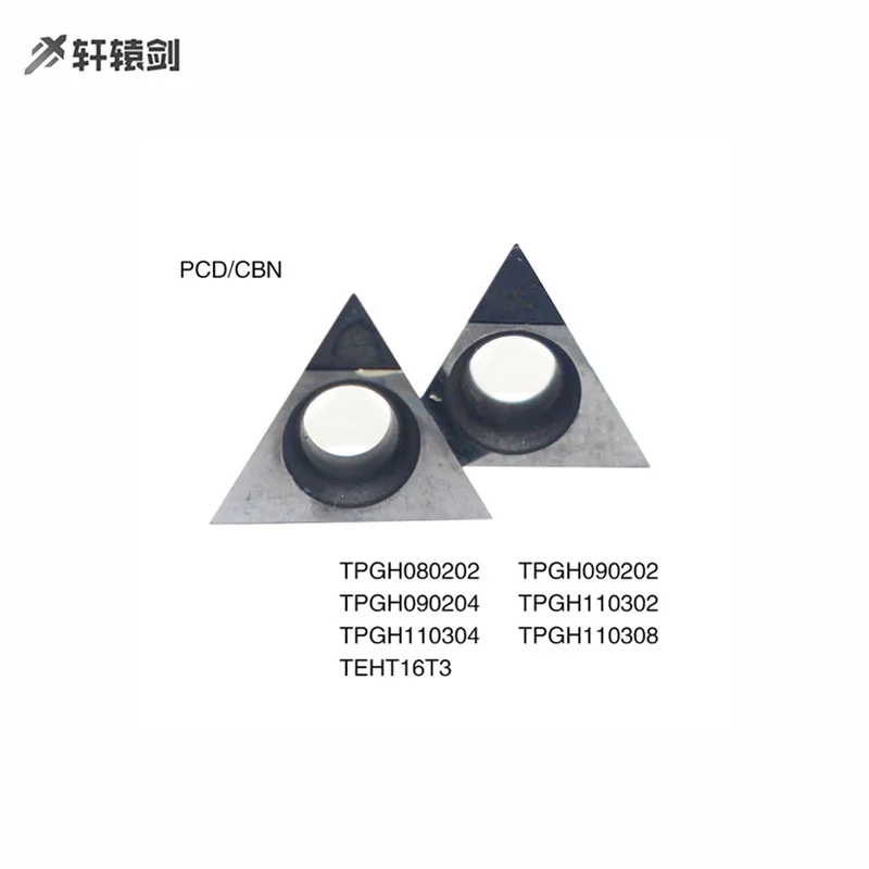 1PC TPGH080202 TPGH090202 TPGH110308 TEHT16T3 PCD CBN Diamond Inserts For Cutting Carbide Inserts