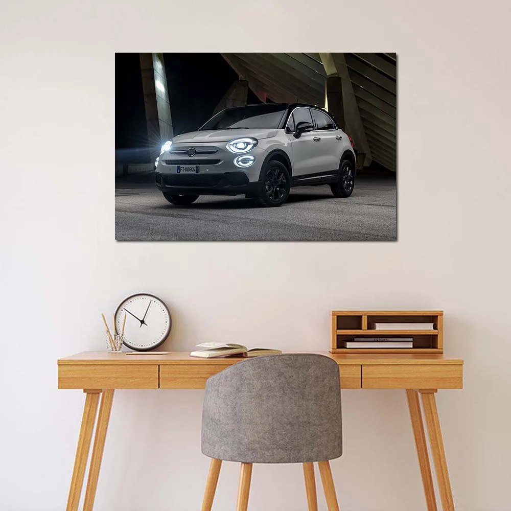 Fiat 500X SUV Photo Wall Art Posters Canvas Print Modern Painting for Home Decor