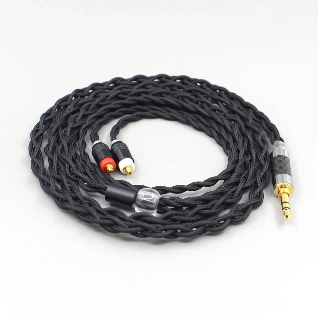 LN007451 Pure 99% Silver Inside Headphone Nylon Cable For Sony IER-M7 IER-M9 IER-Z1R Earphone Headset