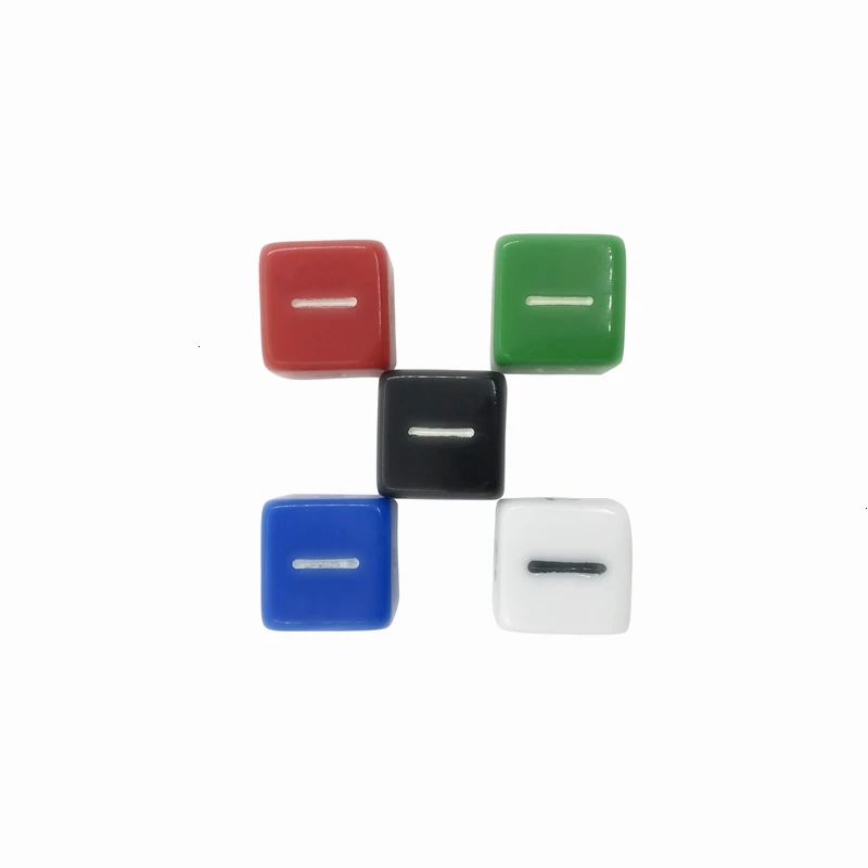 50/100/200 Pcs/Lot 16mm Digital Dice High Quality Acrylic Square Corner Multicolor Dice Games Dice Wholesale