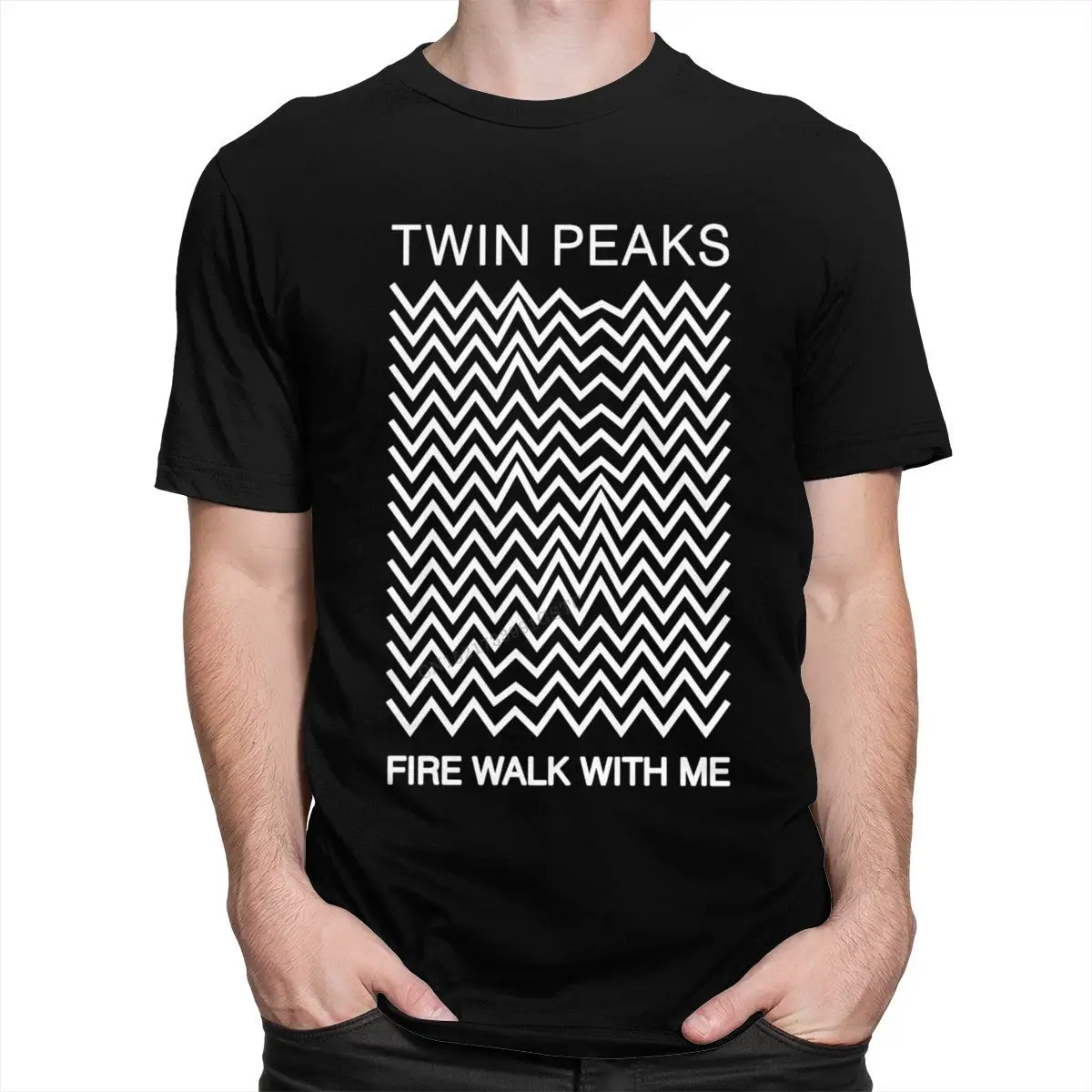 Cool Twin Peaks Tshirts Men Pure Cotton Urban T-Shirt Father\'s days Fire Walk With Me David Lynch Clothing Camisas