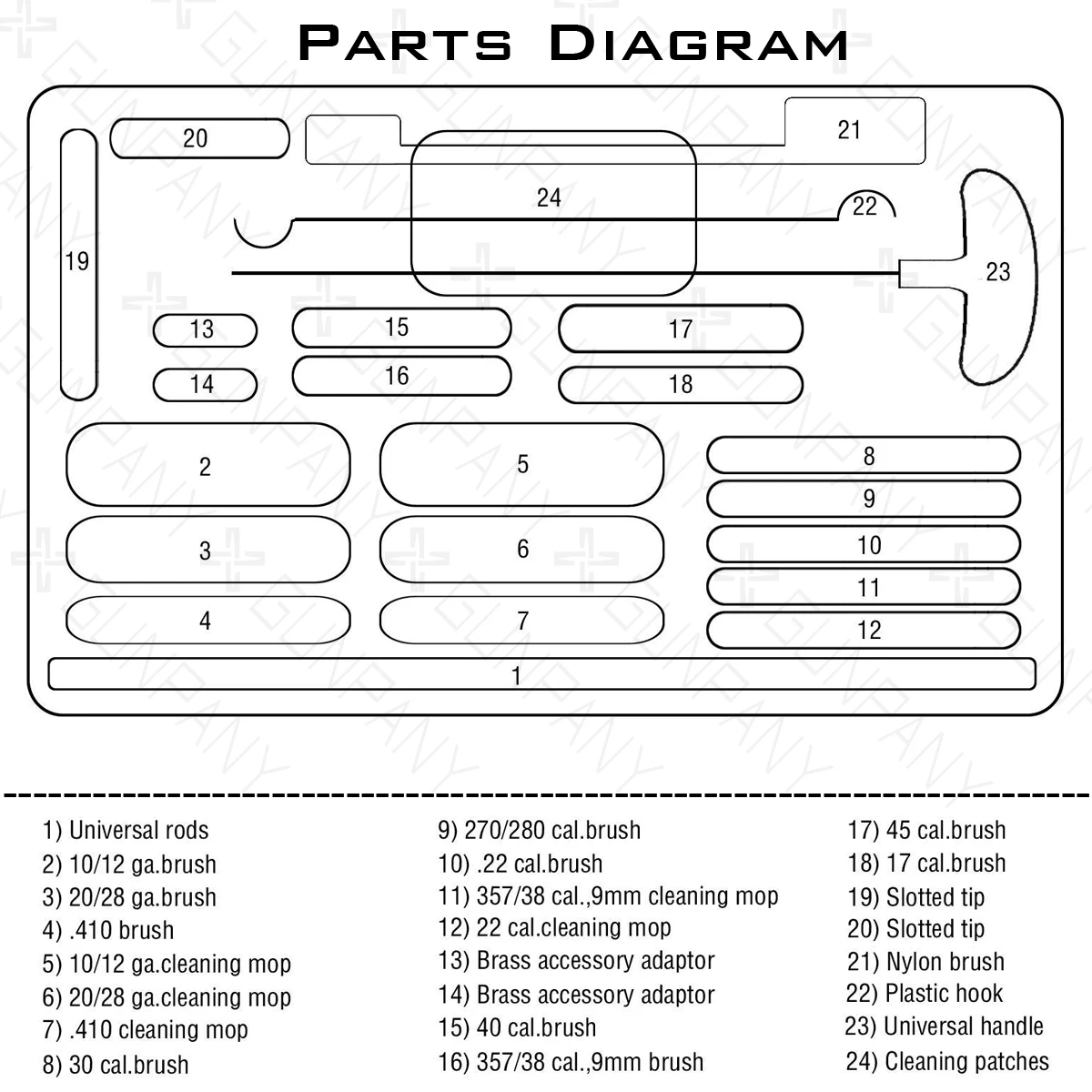 Imagem -06 - Vector Optics-gun Barrel Limpeza Kit Escovas Grupo Ferramenta de Alumínio e Case para Rifles e Espingardas