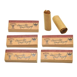 5 Booklets Cigarette Filter Tips Rollingpapers 50 Leaves 60*21MM Natural Unrefined Rolling Paper for Filter Tips