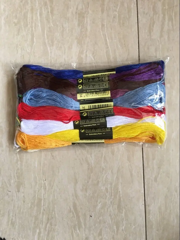 New 10 pcs Random Color embroidery DIY cotton Line Branch Threads Similar Dmc Thread Floss Skein Cross Stitch Thread