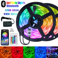 LED Strip Light Flexible Lamp Luces Waterproof RGB 5050 SMD 2835 Ribbon Tape Diode DC12V Infrared Bluetooth WIFI Control Lights