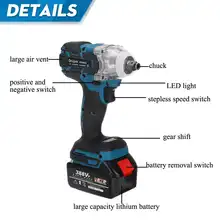 Brushless Cordless Impact Wrench 1/2 Inch #5