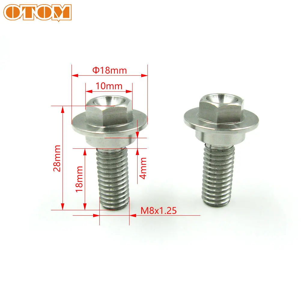 OTOM M8x1.25 Motocycle Tool Free Seat Bolt Bicycle Stainless Steel Bolts Nuts Screws Mount Rear Seat For HONDA CRF250R CRF450R