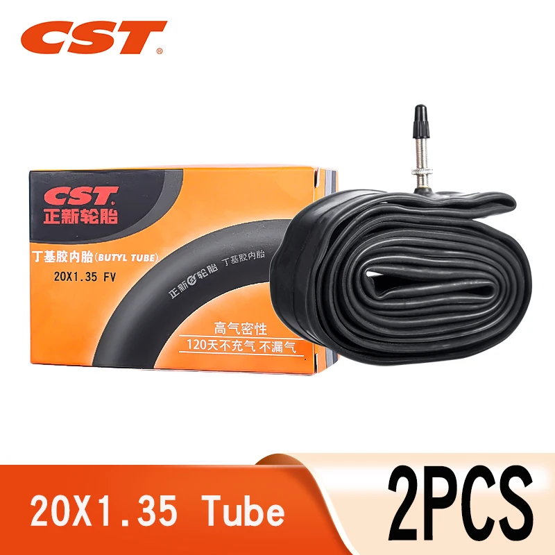 2PCS CST Bike Inner Tubes 20inch 406 20X1.35 Presta Schrader 32mm 48mm 60mm For Small Wheel diameter Folding Bicycle