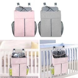 Baby Bed Organizer Hanging Bags For Newborn Crib Diaper Storage Bags Baby Care Organizer Infant Bedding Nursing Bags