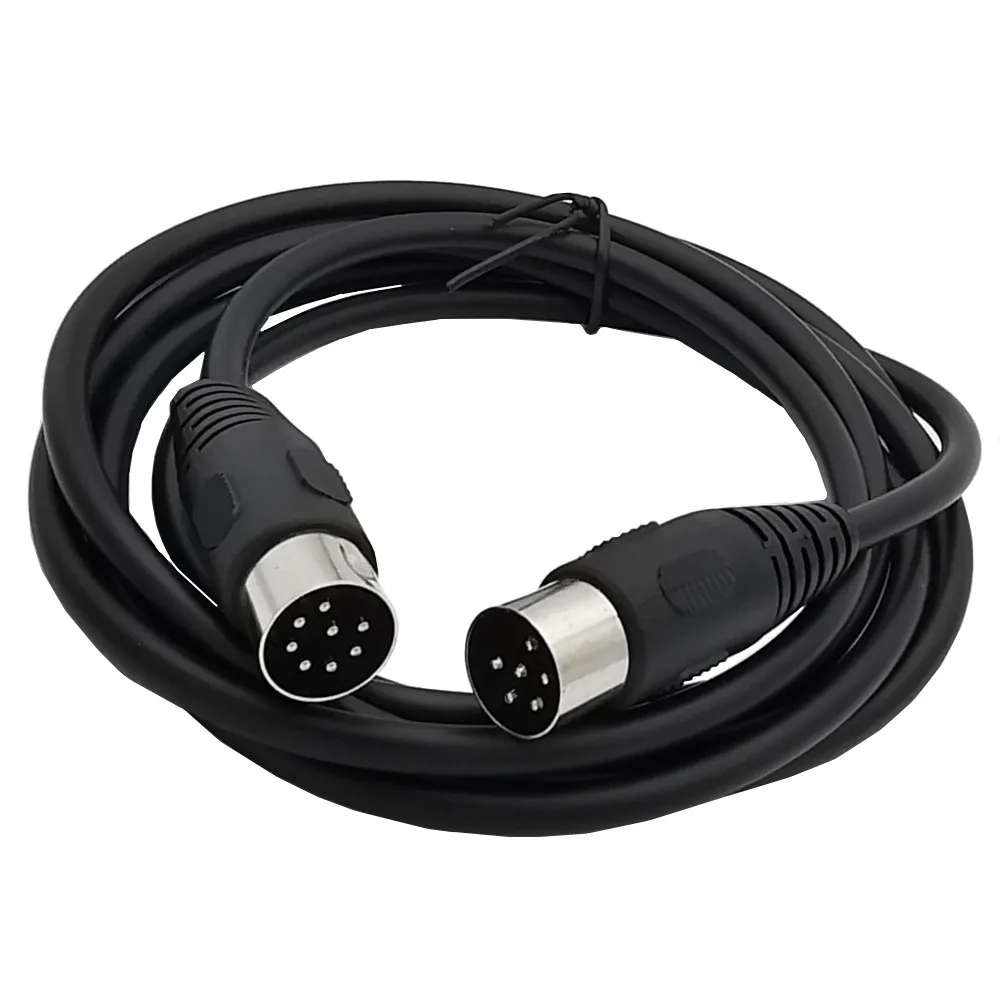 MIDI 8 Pin Din Male TO 6 Pin Male Audio Data Signal Cable 1.8meter