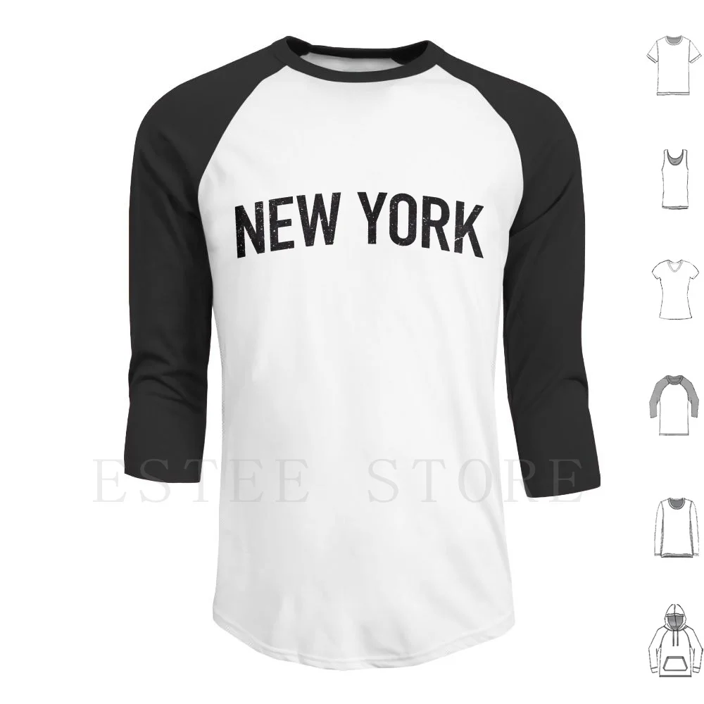 Camiseta clásica de Nueva York con capucha de manga larga Ny Nyc Rangers Mets Jets Giants Bronx Brooklyn Queens Manhattan