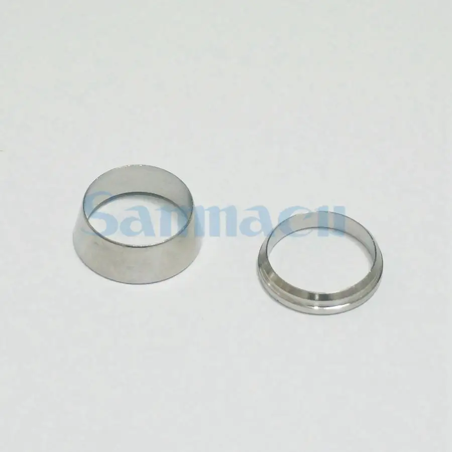 

LOT 10 1/8" 1/4" 3/8" 1/2" 304 Stainless Steel Compression Ferrule Insert Ring Fitting