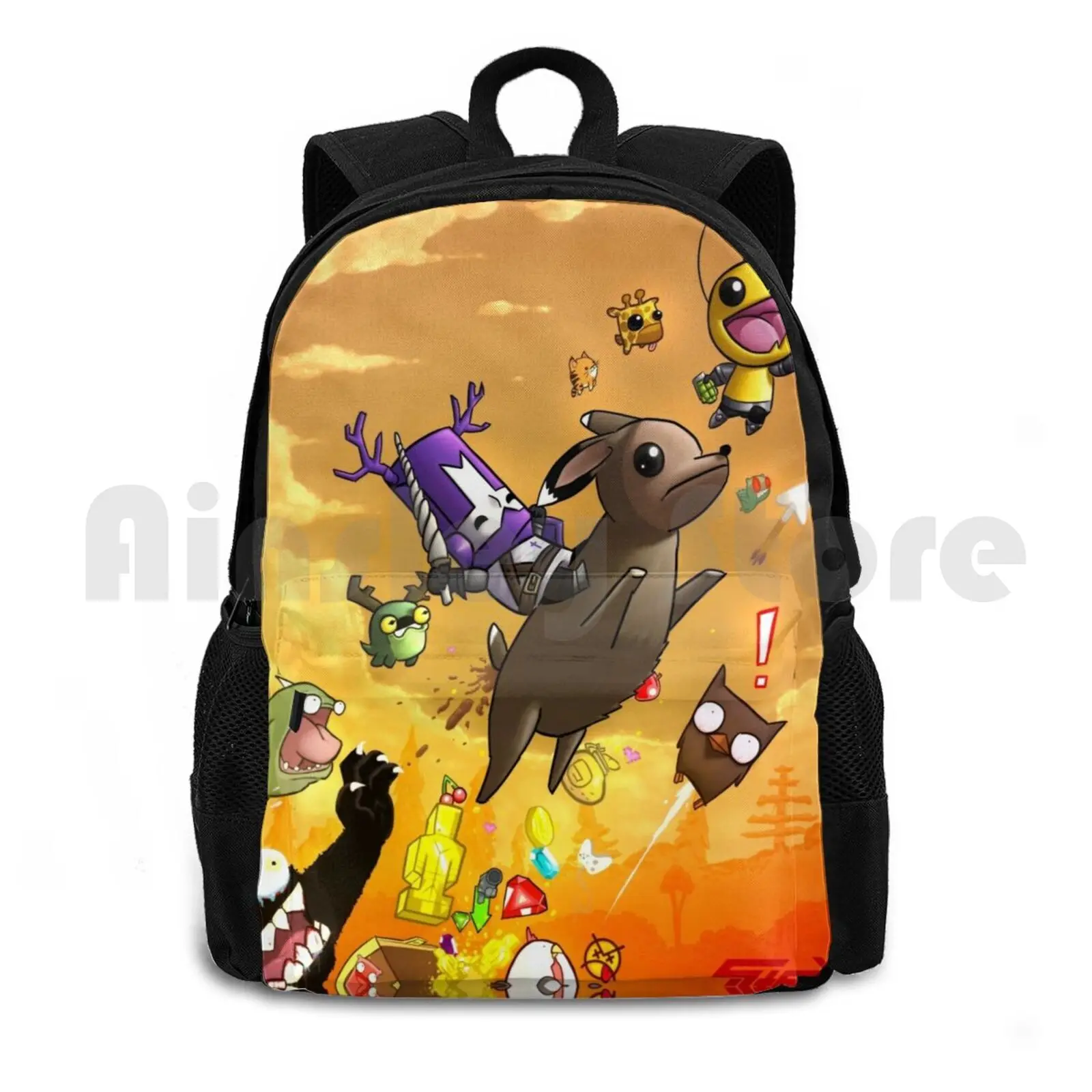 Poop Deer Outdoor Hiking Backpack Riding Climbing Sports Bag Castle Crashers Castle Crashers The Poop Deer