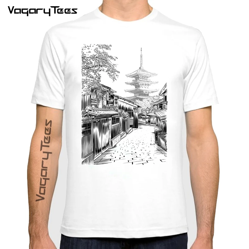 

Vagarytees 2022 Summer Men's New Fashion Sketch Japan Street Design Short Sleeve T-Shirt Cool Printed Tops Hipster Tee Shirts