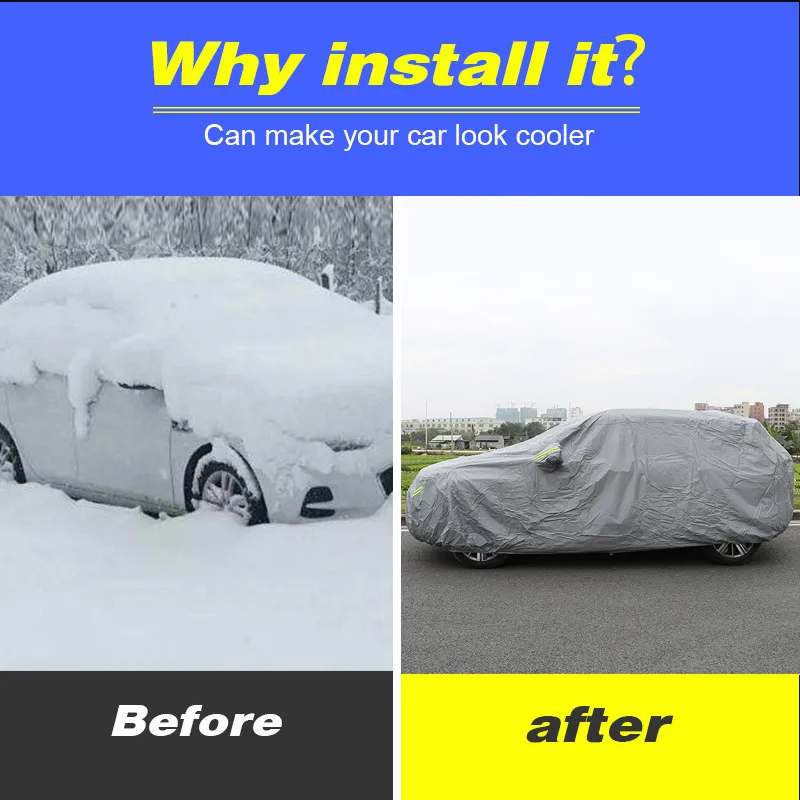 Full Car Covers Exterior Waterproof Outdoor Anti-Hail Sun Rain Snow Decoration Anti-UV Car Accessories For Toyota Corolla 2020