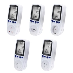 EU BR AU UK Plug Digital Wattmeter Power Meter Energy Meter Voltage Wattmeter Power Analyzer Electronic Measuring Outlet Socket