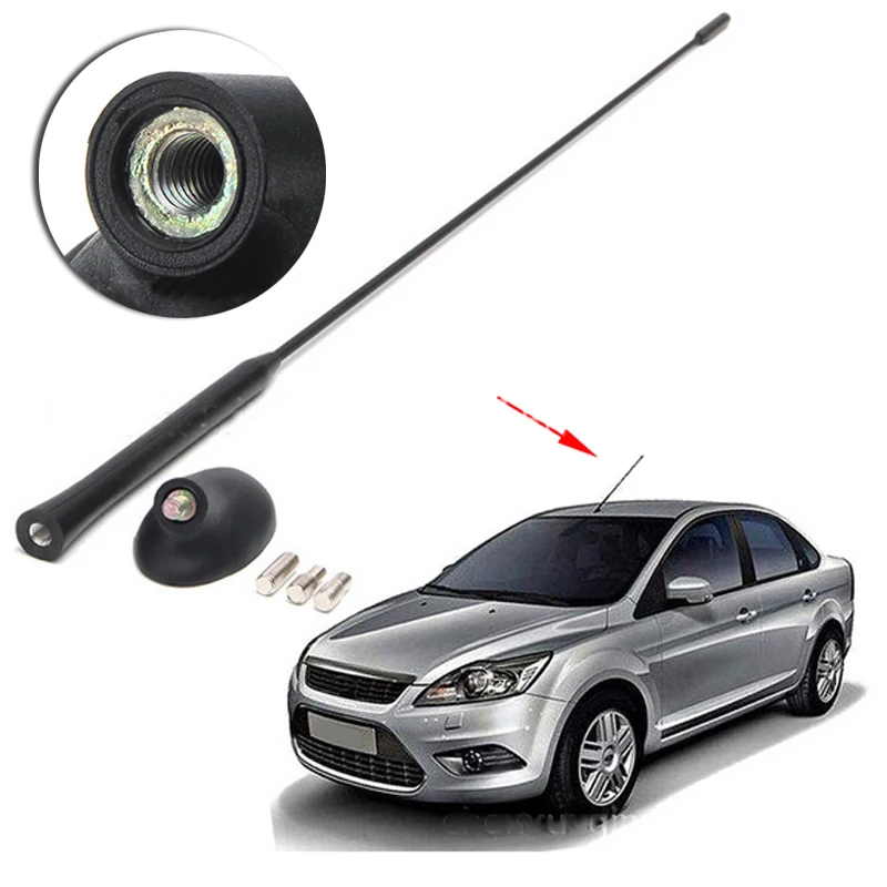 Car AM/FM Roof Antenna + Base Set Fit For Ford Focus Fiesta Mondeo Transit