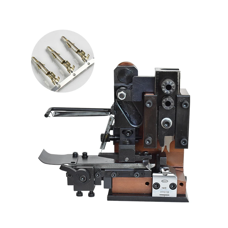 Automatic Flag Terminal Crimping Machine Applicator Flash Flag Connector Clamp Die Insulated Wire Harness Press Mold