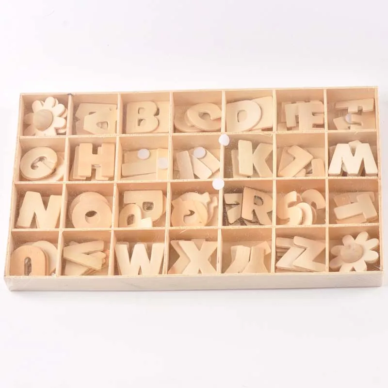 English Letter/number Set Wood Scrapbooking Alphabet Party Home Decoration for Patchwork DIY craft mt2568