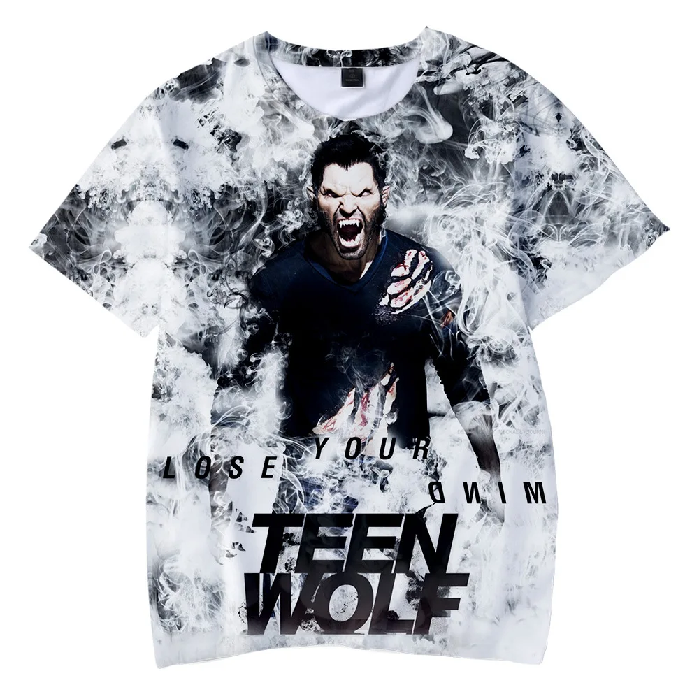 TV Series Teen Wolf 3D Printed T Shirt Women Men Summer Fashion Popular Casual Funny Short Sleeve Oversize Top