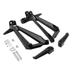 Motorcycle Rear passenger FootPeg Footrest Bracket For YAMAHA YZF R3 YZF-R3 2015-2023 MT03 2020-2023 2022 2021 Aluminum Black