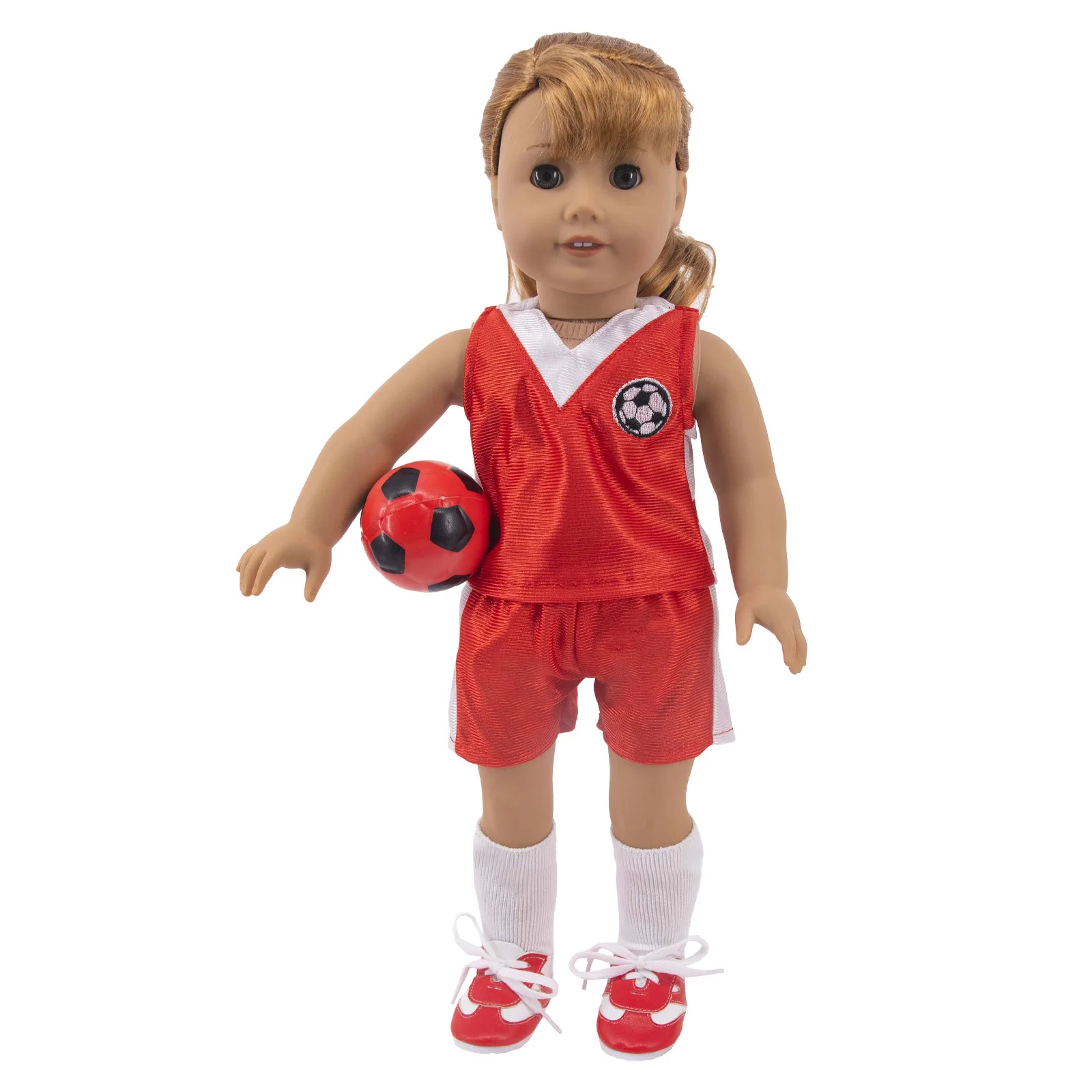 Doll Accessories Ball Multicolor Football Rugby Basketball For 18Inch American&43Cm New Born Baby Doll Elastic Ball Kids Gift