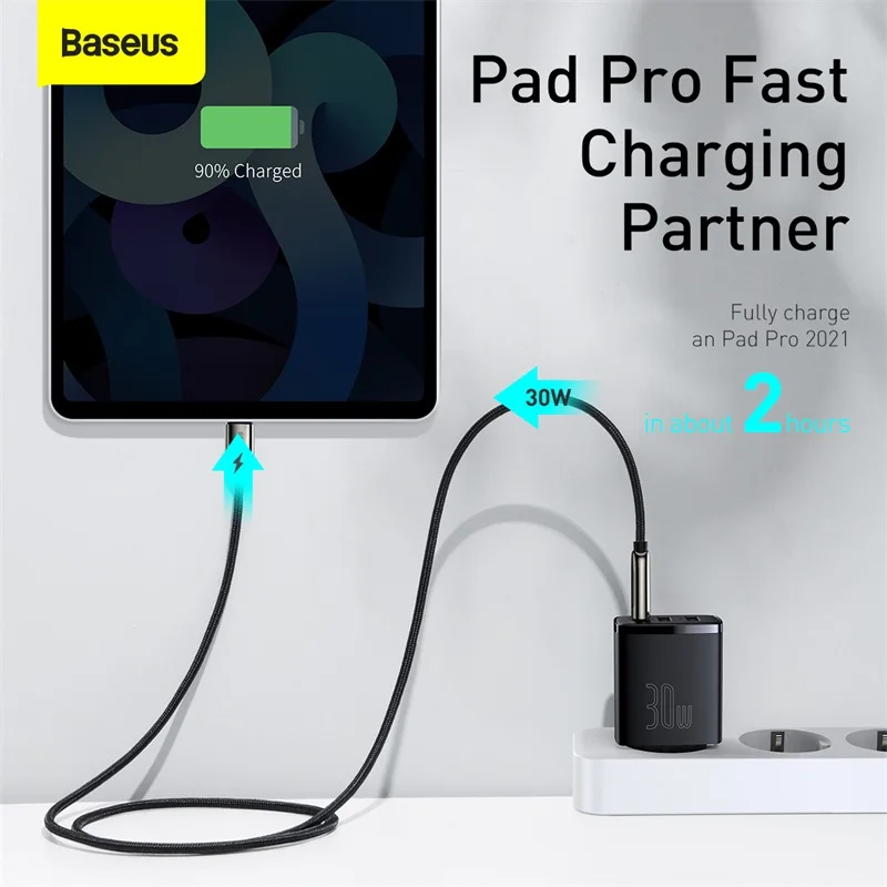 Baseus PD 30W USB Type C Charger For iPhone 13 12 Pro Max Quick Charge QC 3.0 Multi USB Charger For Xiaomi Samsung Phone Charger