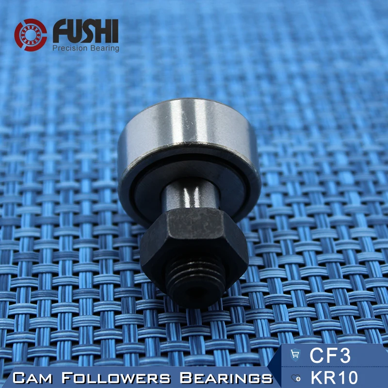 KR10 CF3 Cam Followers Bearing 3mm 2PCS Stud Type Track Rollers KRV10 CF3B NAKD10 KR10PP / UU Bearings CF-3