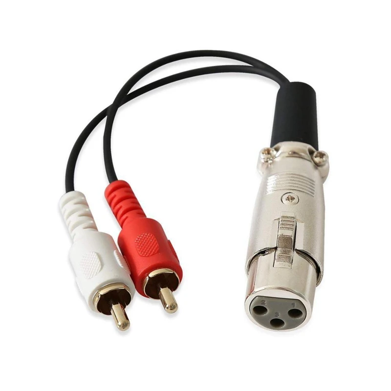 Audio kabel RCA męski na 2 XLR 3 Pin mężczyzna kobieta Cannon wzmacniacz mieszania wtyk AV Speakon kabel Dual XLR na podwójny kabel RCA 1.5M/3M