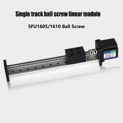 Custom SGX MGN linear guide SFU1605 ball screw linear motion module to send stepper motor NEMA23 and coupling Stroke 50mm-1000mm