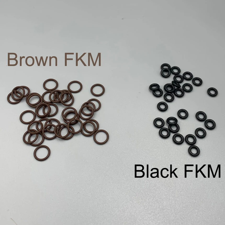 

62mm 64mm 65mm 66mm 68mm 70mm 72mm 74mm Outside Diameter OD 4mm Thickness Black Brown FKM Fluororubber Seal Washer O Ring Gasket