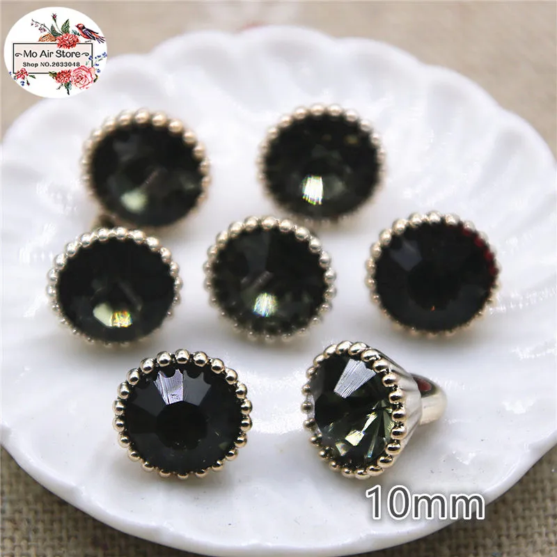 20pcs 10mm round multicolor rhinestones Buttons Home Garden Crafts Cabochon DIY Accessories