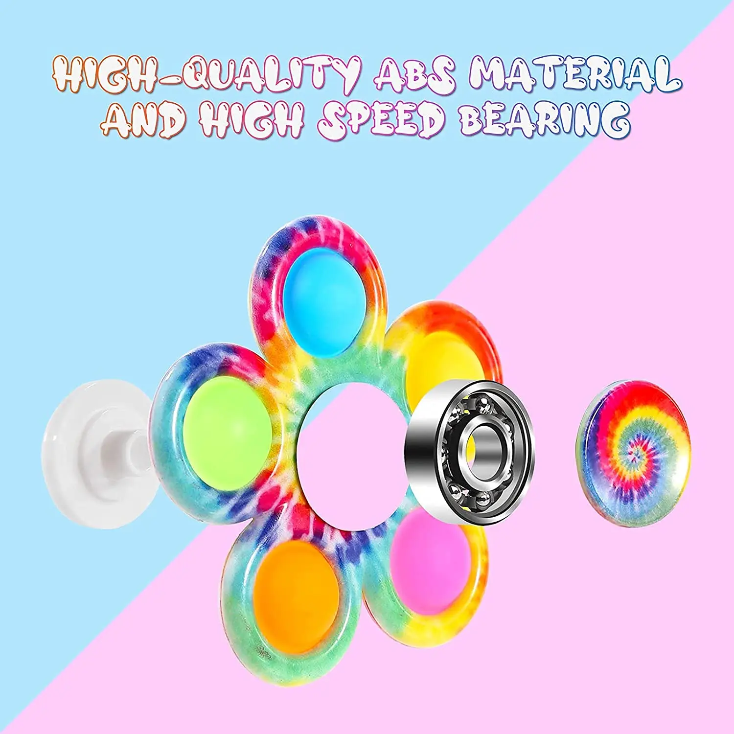 Dây Buộc Đơn Giản Fidget Spinner Push Pop Bong Bóng Tay Spinner Cho ADHD Lo Âu Căng Thẳng Giảm Số Lượng Lớn Cảm Quan Đảng Ủng Hộ Cho trẻ Em